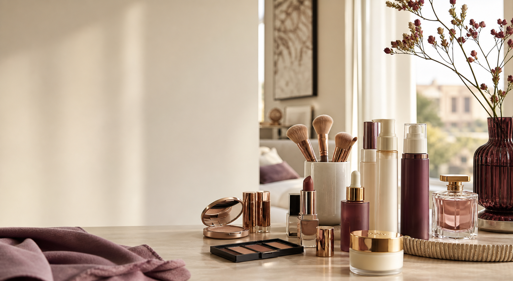 Curated cosmetics and beauty products
